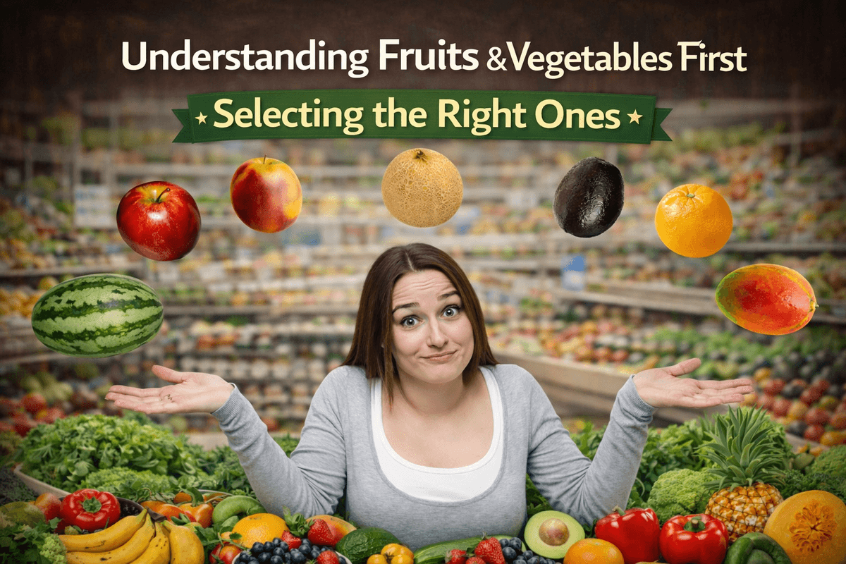 Understanding Fruits & Vegetables First – Selecting the Right Ones