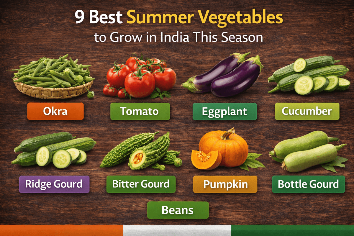 9 Best Summer Vegetables to Grow in India This Season