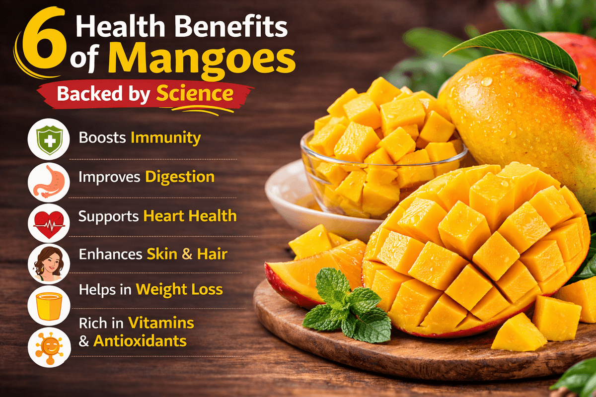 6 Health Benefits of Mangoes, Backed by Science
