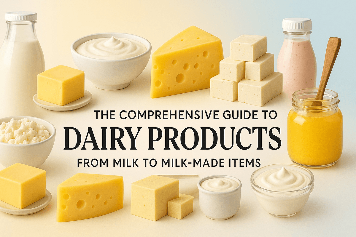 The Comprehensive Guide to Dairy Products: From Milk to Milk-Made Items