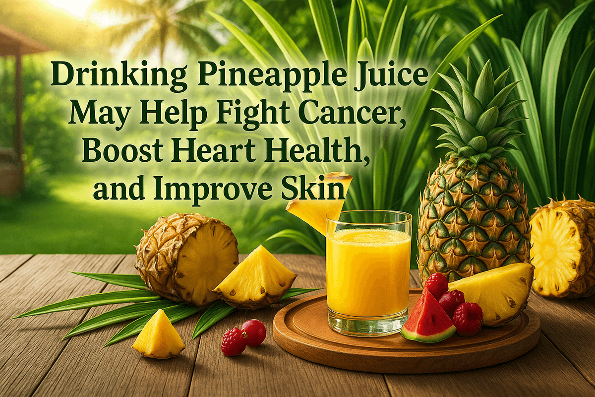 Drinking Pineapple Juice May Help Fight Cancer, Boost Heart Health, and Improve Skin